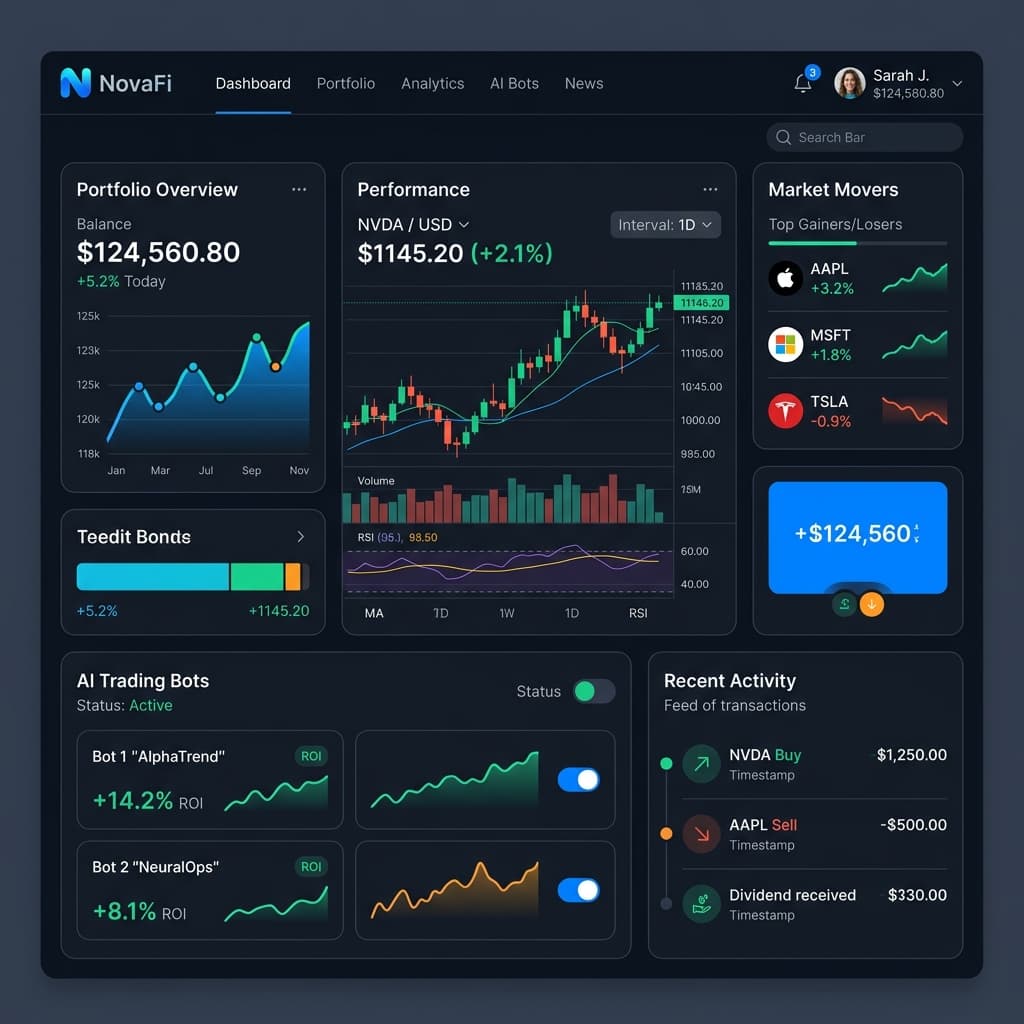Next-Gen Fintech Dashboard