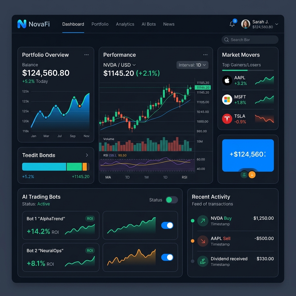 Next-Gen Fintech Dashboard